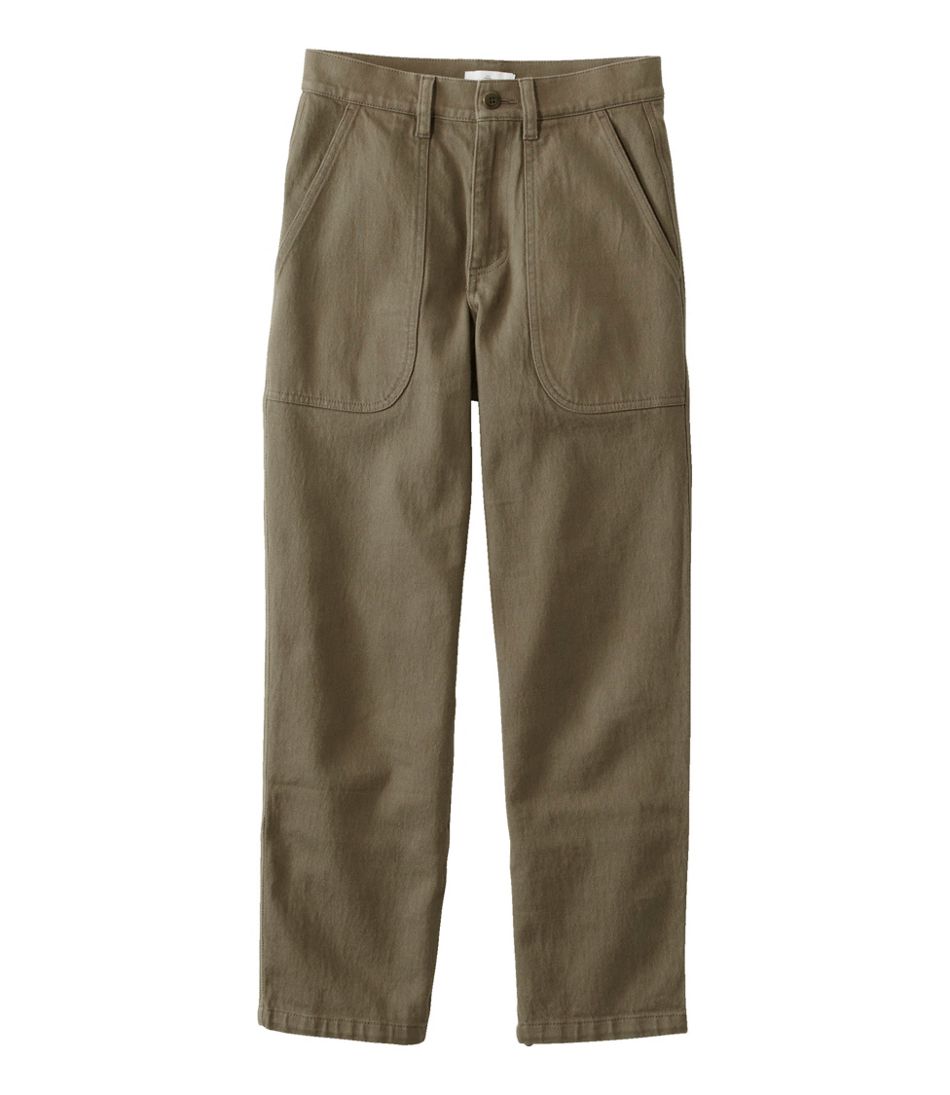 Women's Signature Washed Cotton Barrel Pants, High-Rise Tapered Leg | L.L.Bean near me
