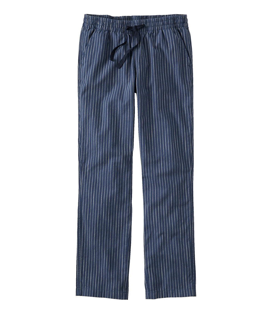 Women's Lakewashed Pull-On Chinos, Mid-Rise Tapered-Leg Chambray Ankle Pants | L.L.Bean online
