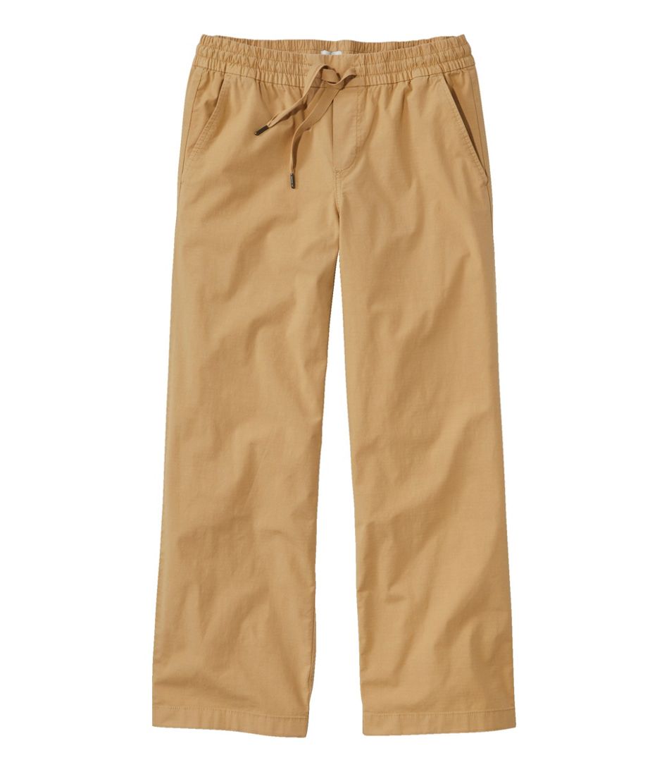 Women's Stretch Ripstop Pull-On Pants, Wide-Leg Ankle | L.L.Bean on sale