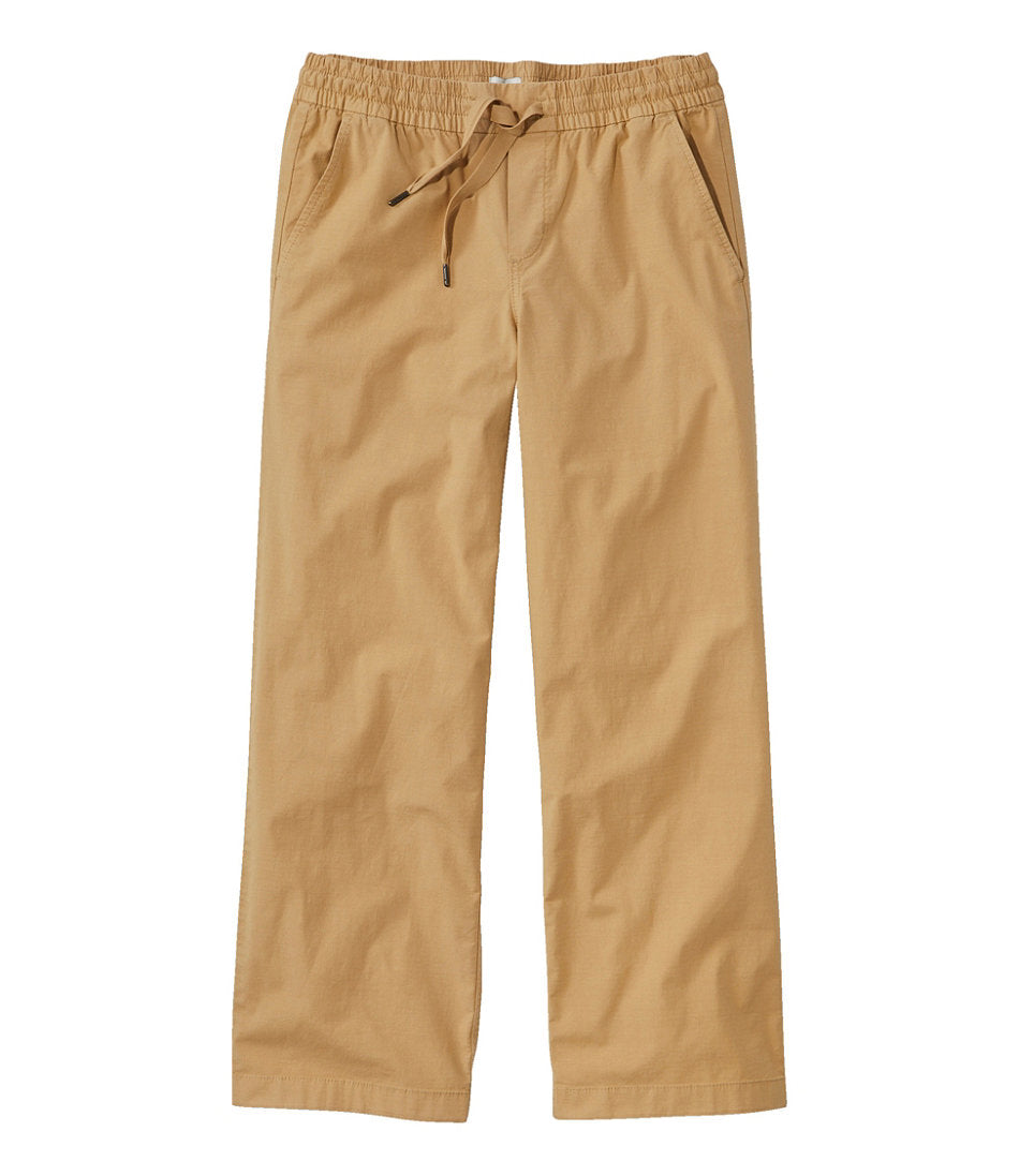 Women's Stretch Ripstop Pull-On Pants, Wide-Leg Ankle | L.L.Bean on sale