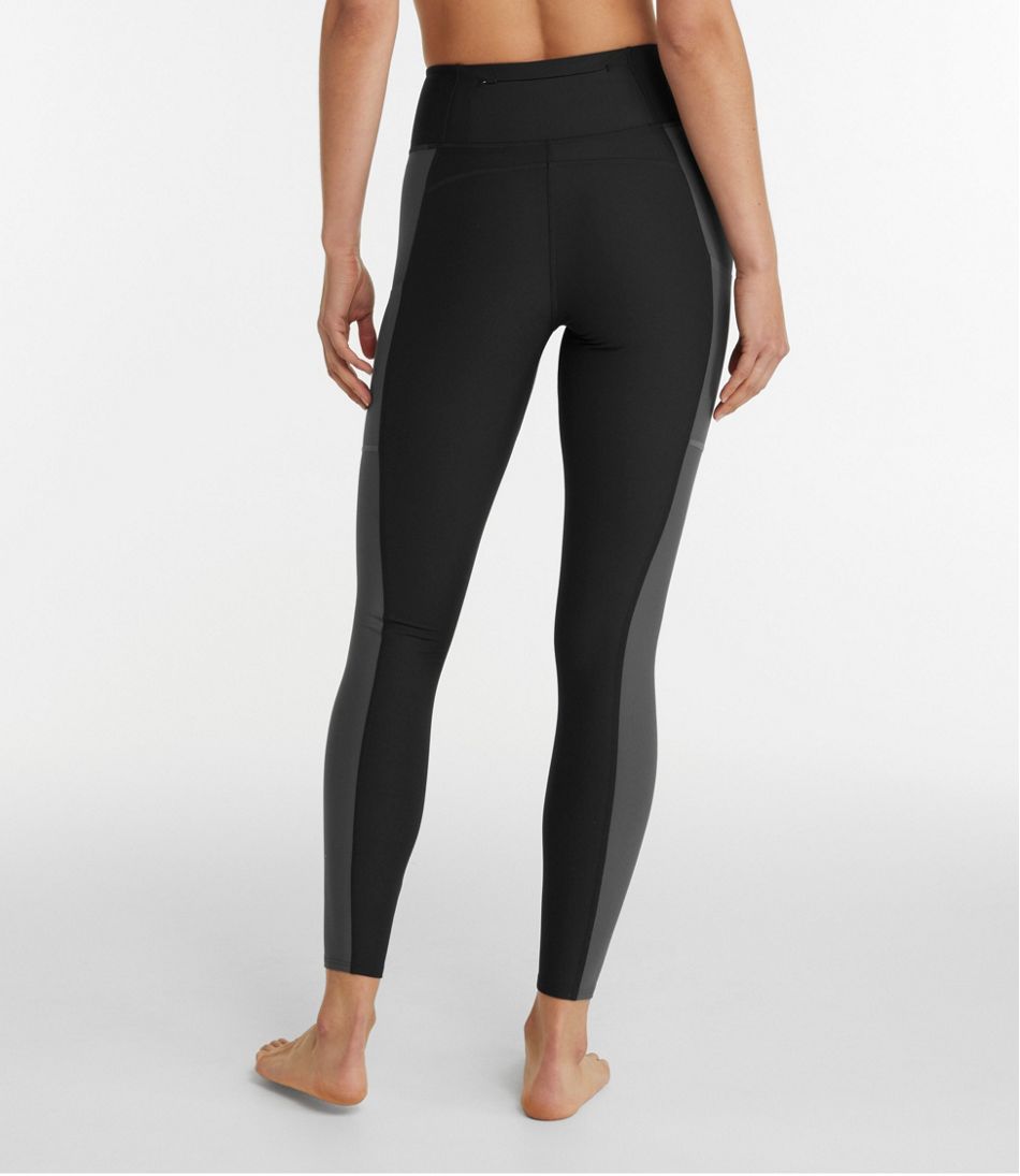 Women's L.L.Bean Everyday Performance 7/8 Leggings, High-Rise Pocket Colorblock | L.L.Bean outlet