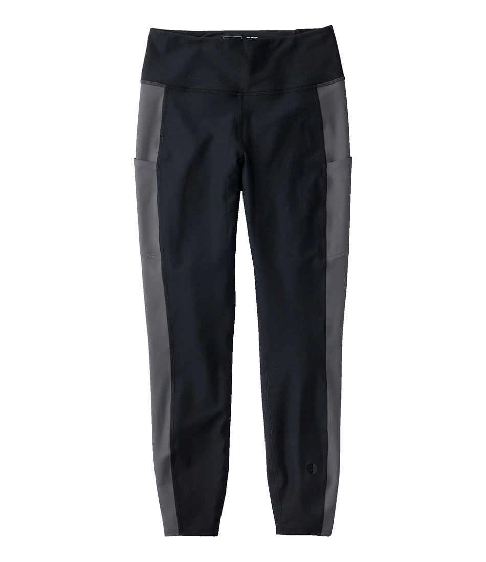 Women's L.L.Bean Everyday Performance 7/8 Leggings, High-Rise Pocket Colorblock | L.L.Bean outlet