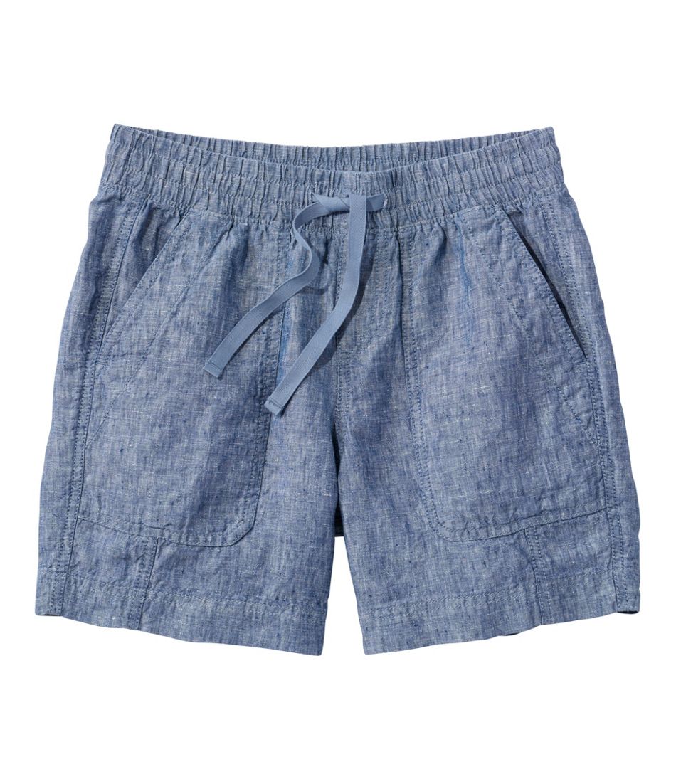 Women's Premium Washable Linen Shorts, Mid-Rise 6" | L.L.Bean online
