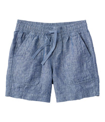 Women's Premium Washable Linen Shorts, Mid-Rise 6" | L.L.Bean online