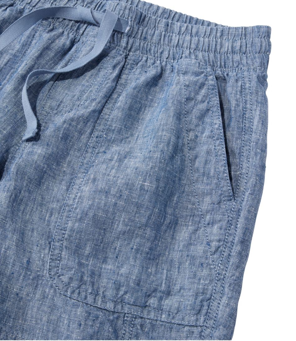 Women's Premium Washable Linen Shorts, Mid-Rise 6" | L.L.Bean online