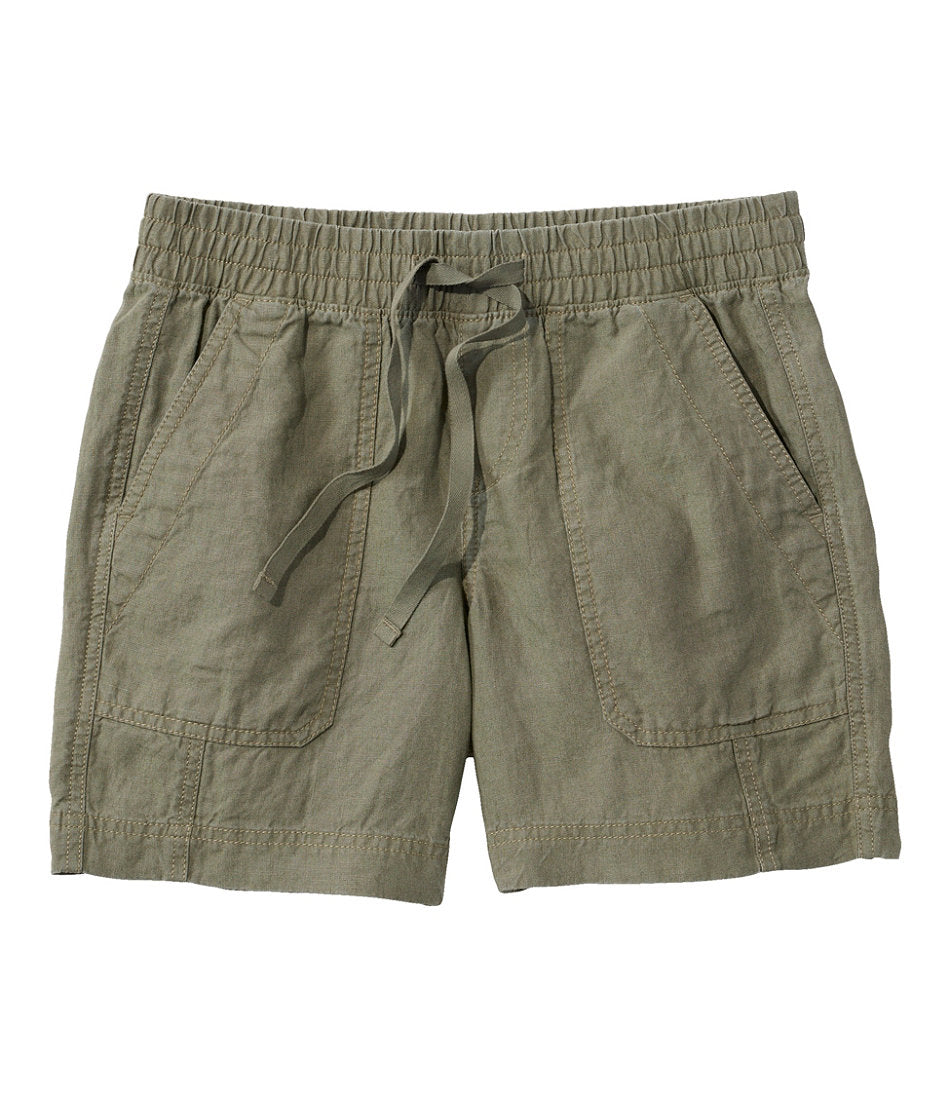 Women's Premium Washable Linen Shorts, Mid-Rise 6" | L.L.Bean online