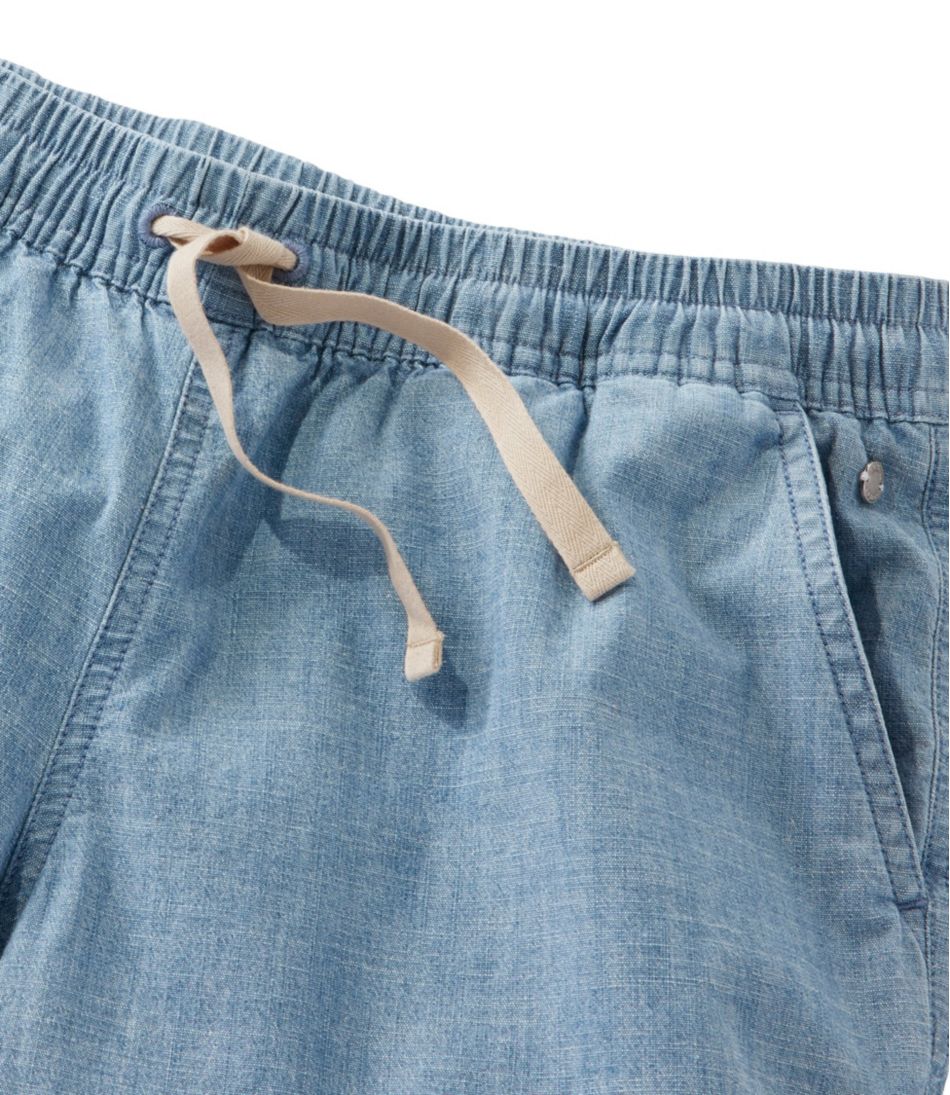 Women's Lakewashed Dock Shorts, Mid-Rise Chambray | L.L.Bean discount