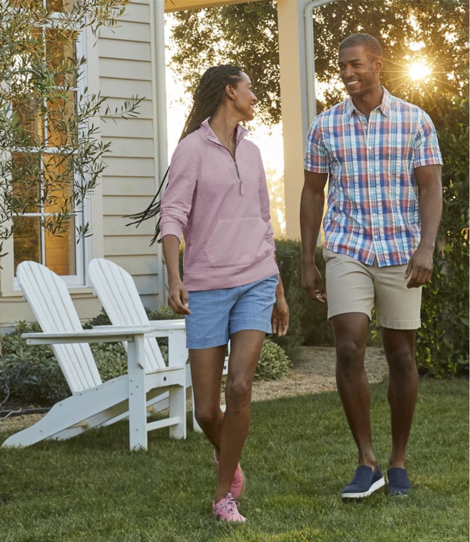 Women's Lakewashed Dock Shorts, Mid-Rise Chambray | L.L.Bean discount