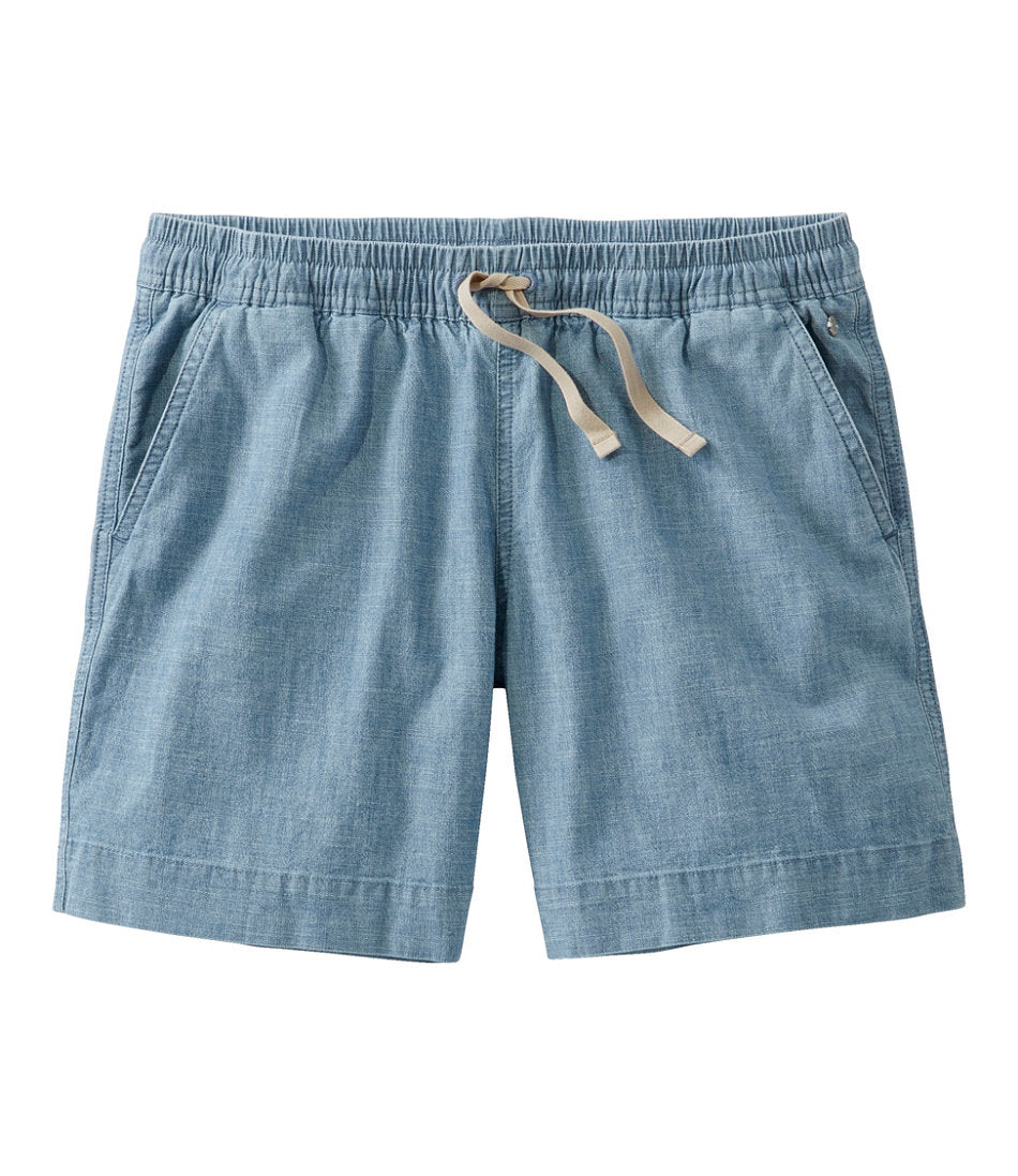 Women's Lakewashed Dock Shorts, Mid-Rise Chambray | L.L.Bean discount
