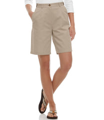 Women's Wrinkle-Free Bayside Shorts, Ultra High-Rise Hidden Comfort Waist 9" | L.L.Bean on sale