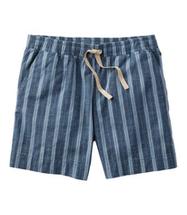 Women's Lakewashed Dock Shorts, Mid-Rise Stripe | L.L.Bean online