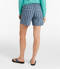 Women's Lakewashed Dock Shorts, Mid-Rise Stripe | L.L.Bean online