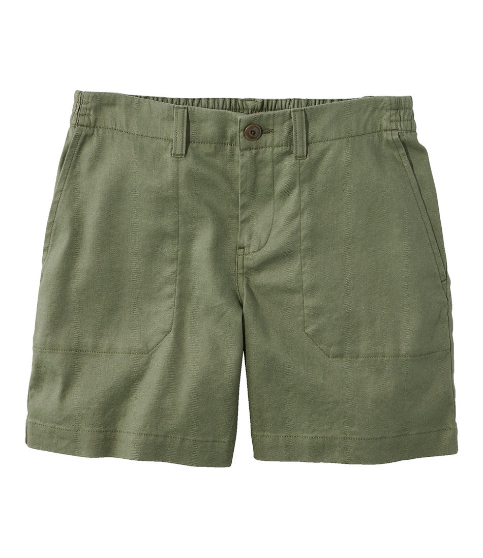 Women's Comfort Stretch Cotton/Linen Shorts, High-Rise 7" | L.L.Bean sale