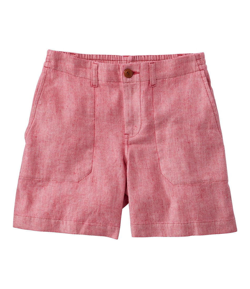 Women's Comfort Stretch Cotton/Linen Shorts, High-Rise 7" | L.L.Bean sale