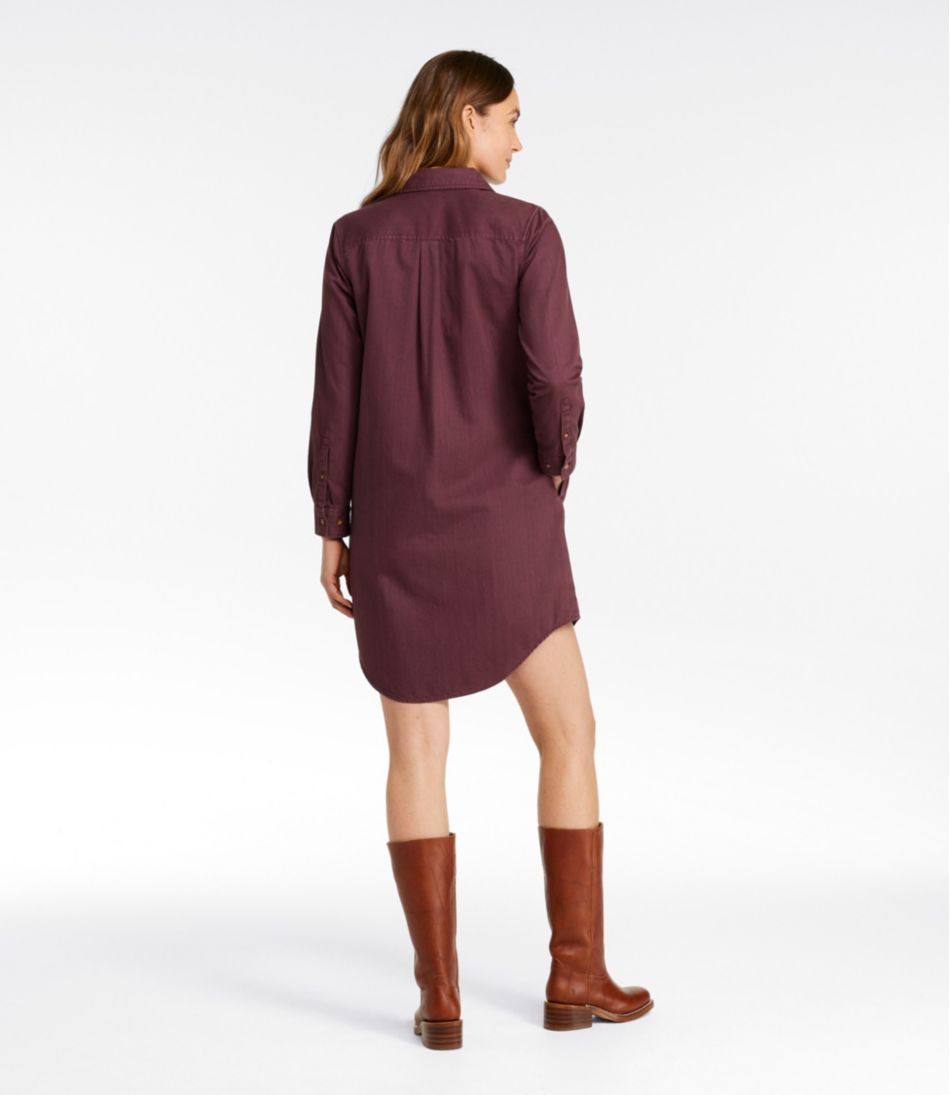 Women's L.L. Bean Heritage Washed Denim Shirt Dress, Garment-Dye | L.L.Bean on sale