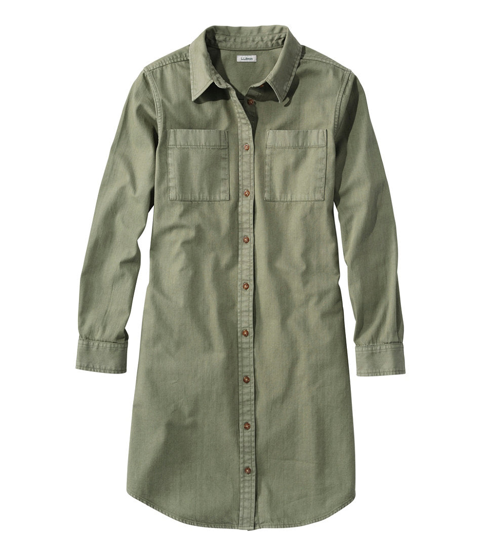Women's L.L. Bean Heritage Washed Denim Shirt Dress, Garment-Dye | L.L.Bean on sale