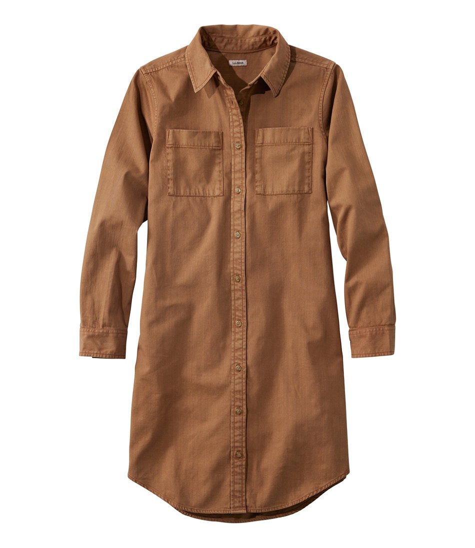 Women's L.L. Bean Heritage Washed Denim Shirt Dress, Garment-Dye | L.L.Bean on sale