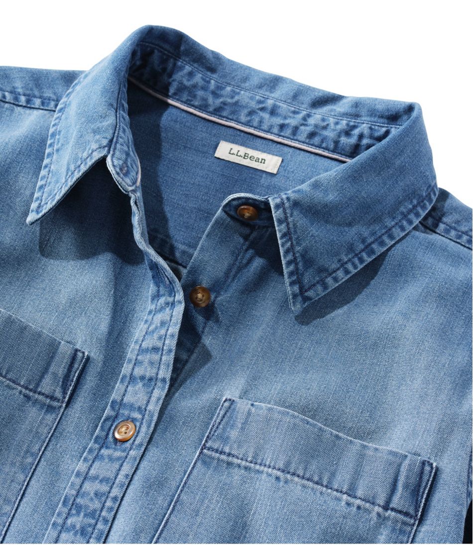 Women's L.L. Bean Heritage Washed Denim Shirt Dress | L.L.Bean near me