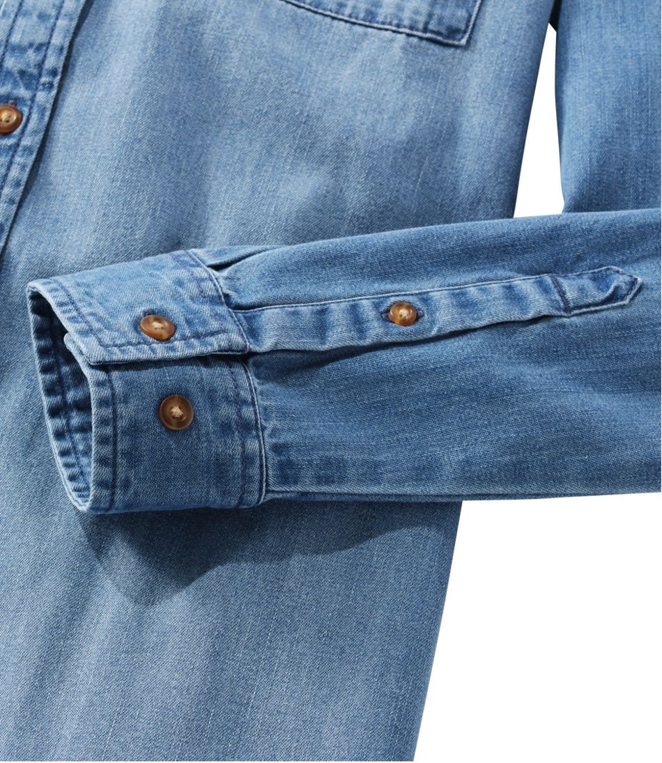 Women's L.L. Bean Heritage Washed Denim Shirt Dress | L.L.Bean near me