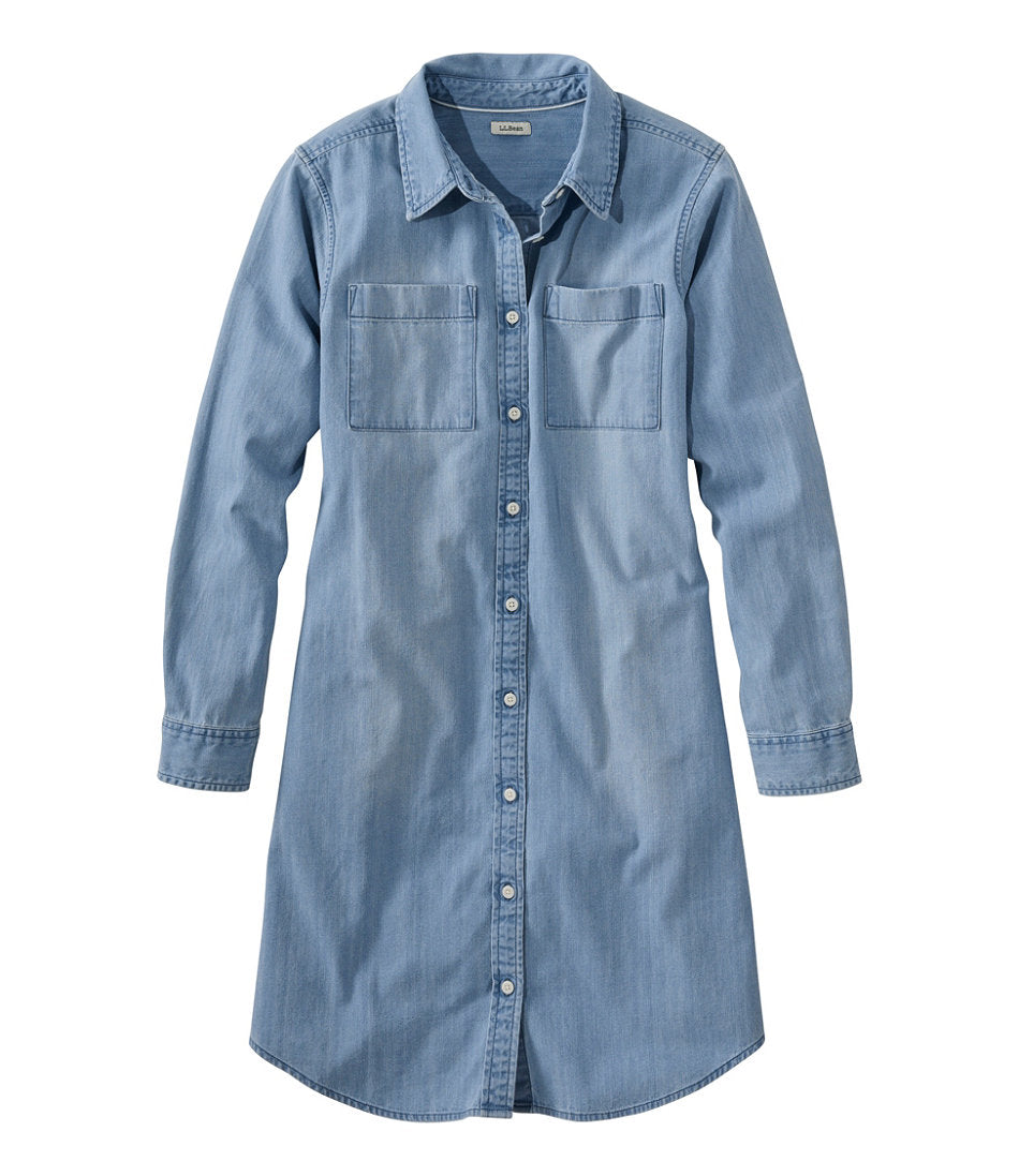 Women's L.L. Bean Heritage Washed Denim Shirt Dress | L.L.Bean near me