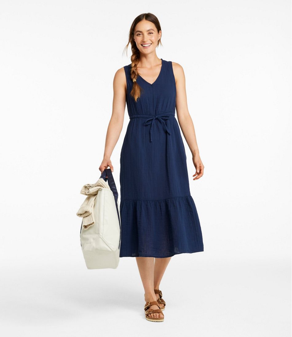 Women's Cloud Gauze Midi Dress | L.L.Bean outlet