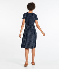 Women's Summer Knit Dress, Short-Sleeve Print | L.L.Bean sale
