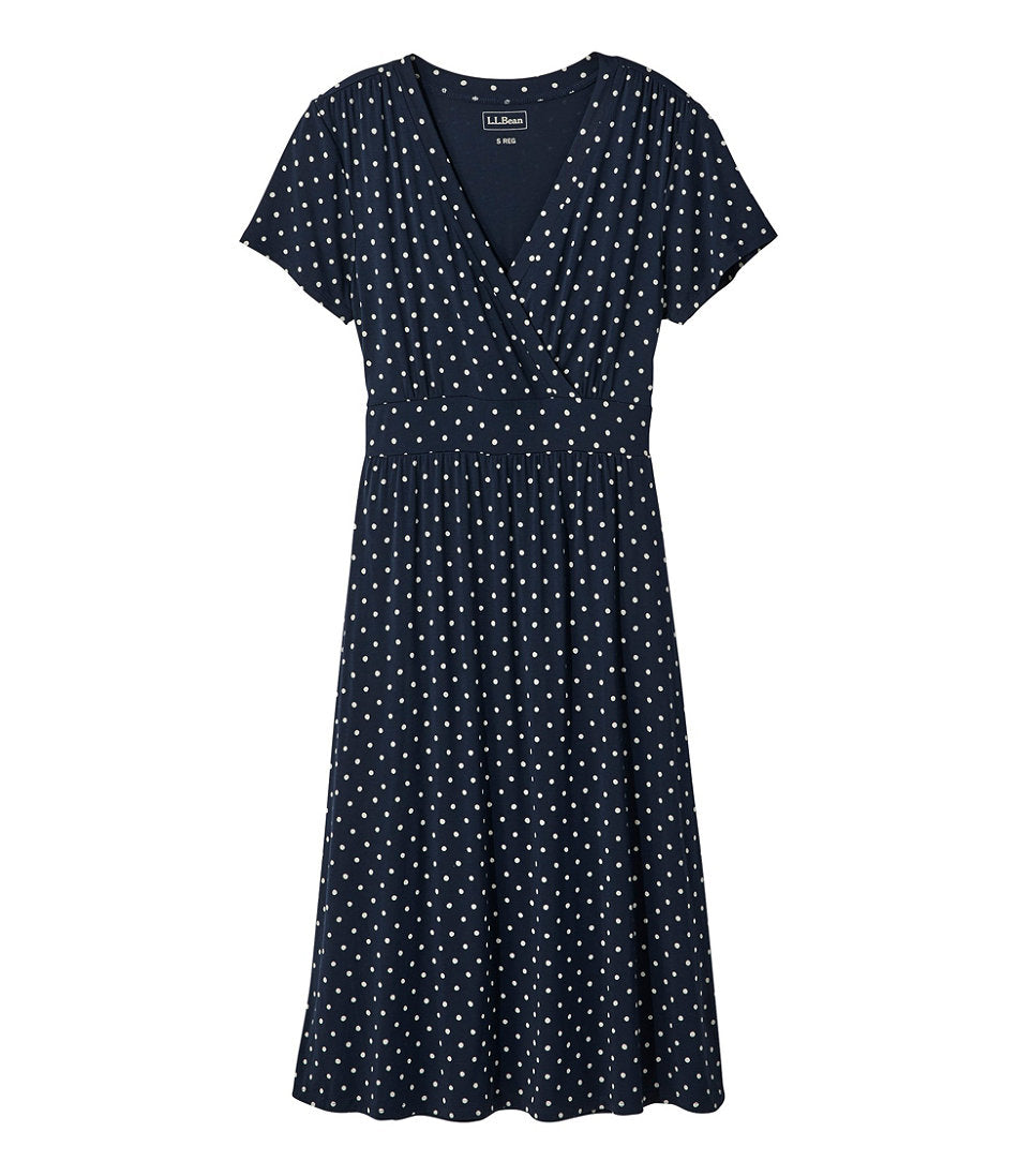 Women's Summer Knit Dress, Short-Sleeve Print | L.L.Bean sale