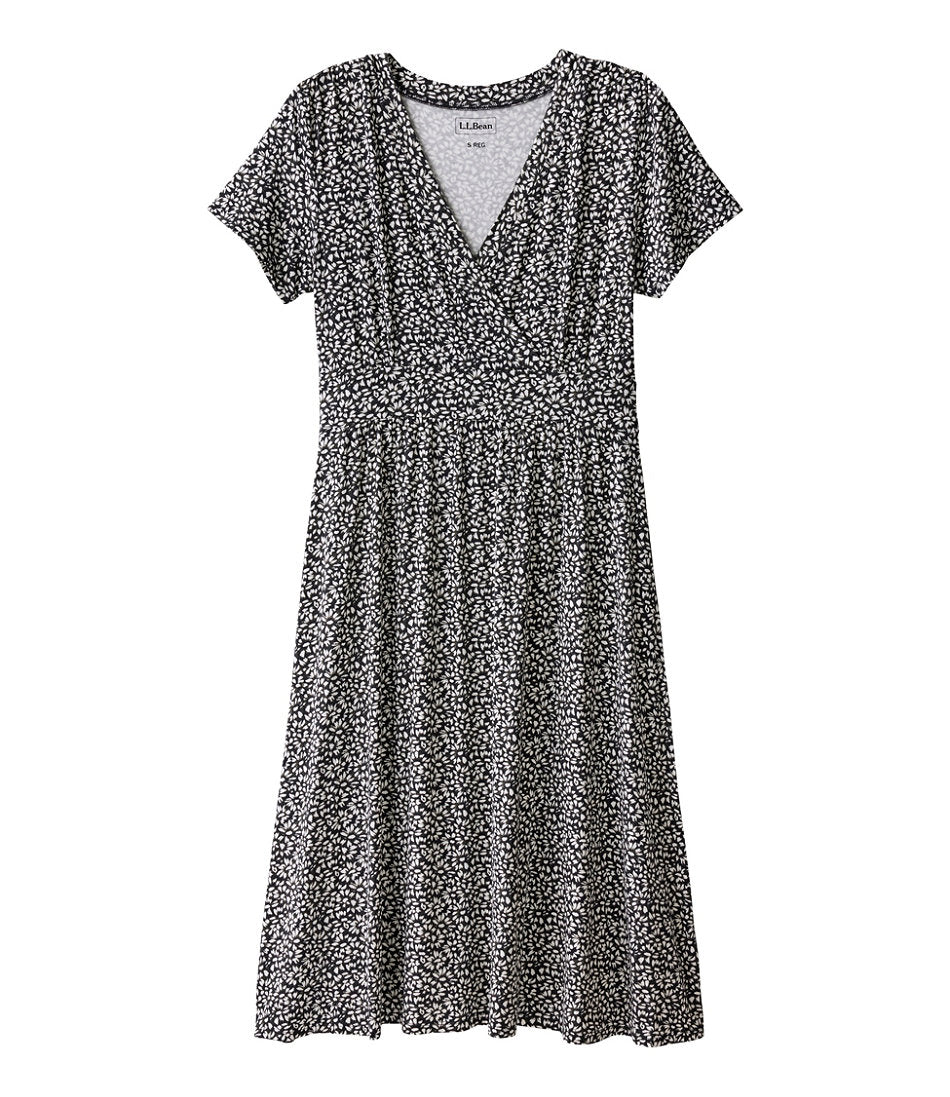 Women's Summer Knit Dress, Short-Sleeve Print | L.L.Bean sale