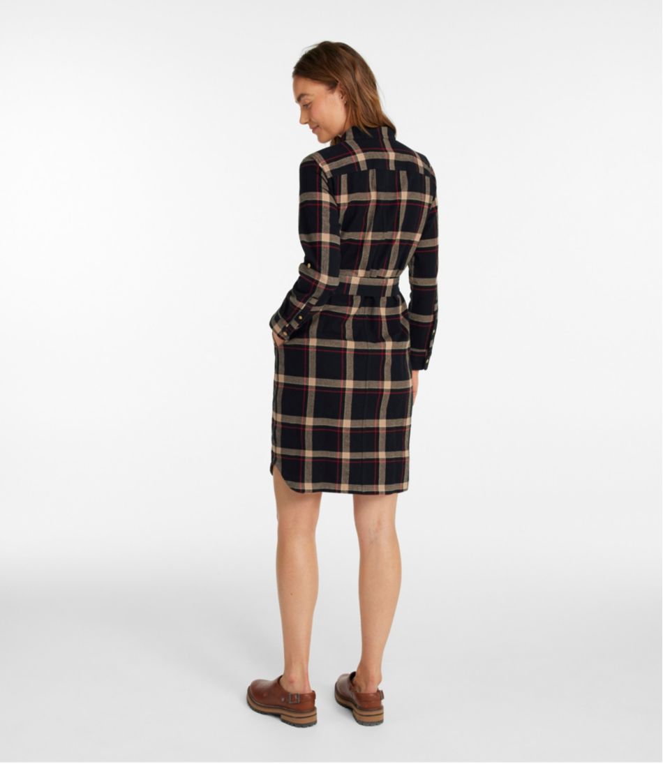 Women's Signature Camp Flannel Shirt Dress, Button-Front | L.L.Bean online