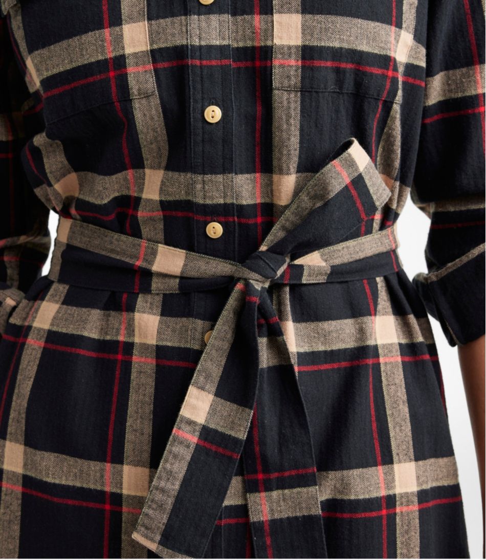 Women's Signature Camp Flannel Shirt Dress, Button-Front | L.L.Bean online