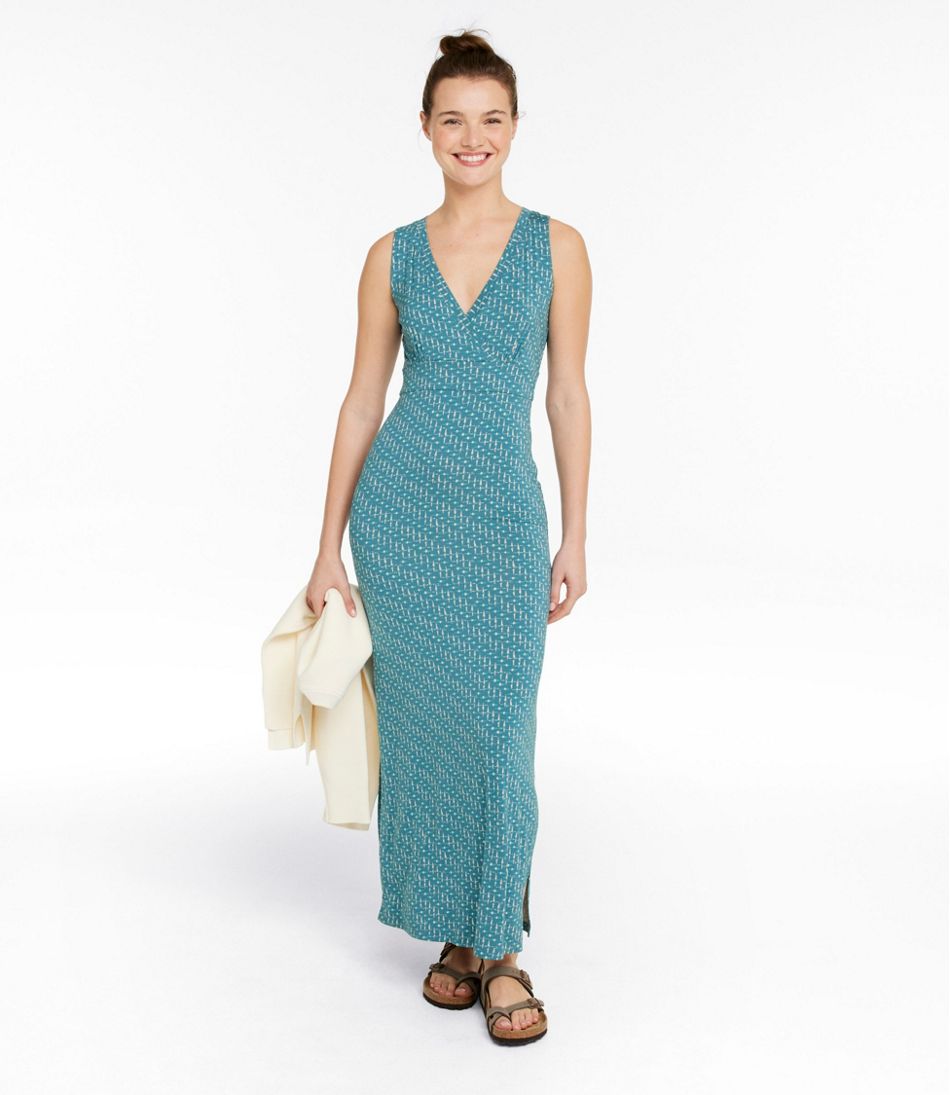 Women's Summer Knit Maxi Dress, Print | L.L.Bean outlet