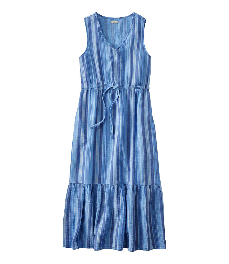Women's Cloud Gauze Midi Dress, Stripe | L.L.Bean sale