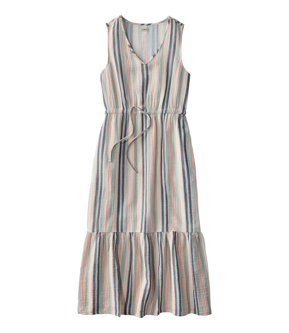 Women's Cloud Gauze Midi Dress, Stripe | L.L.Bean sale
