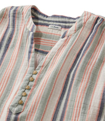Women's Cloud Gauze Short-Sleeve Shift Dress, Stripe | L.L.Bean on sale