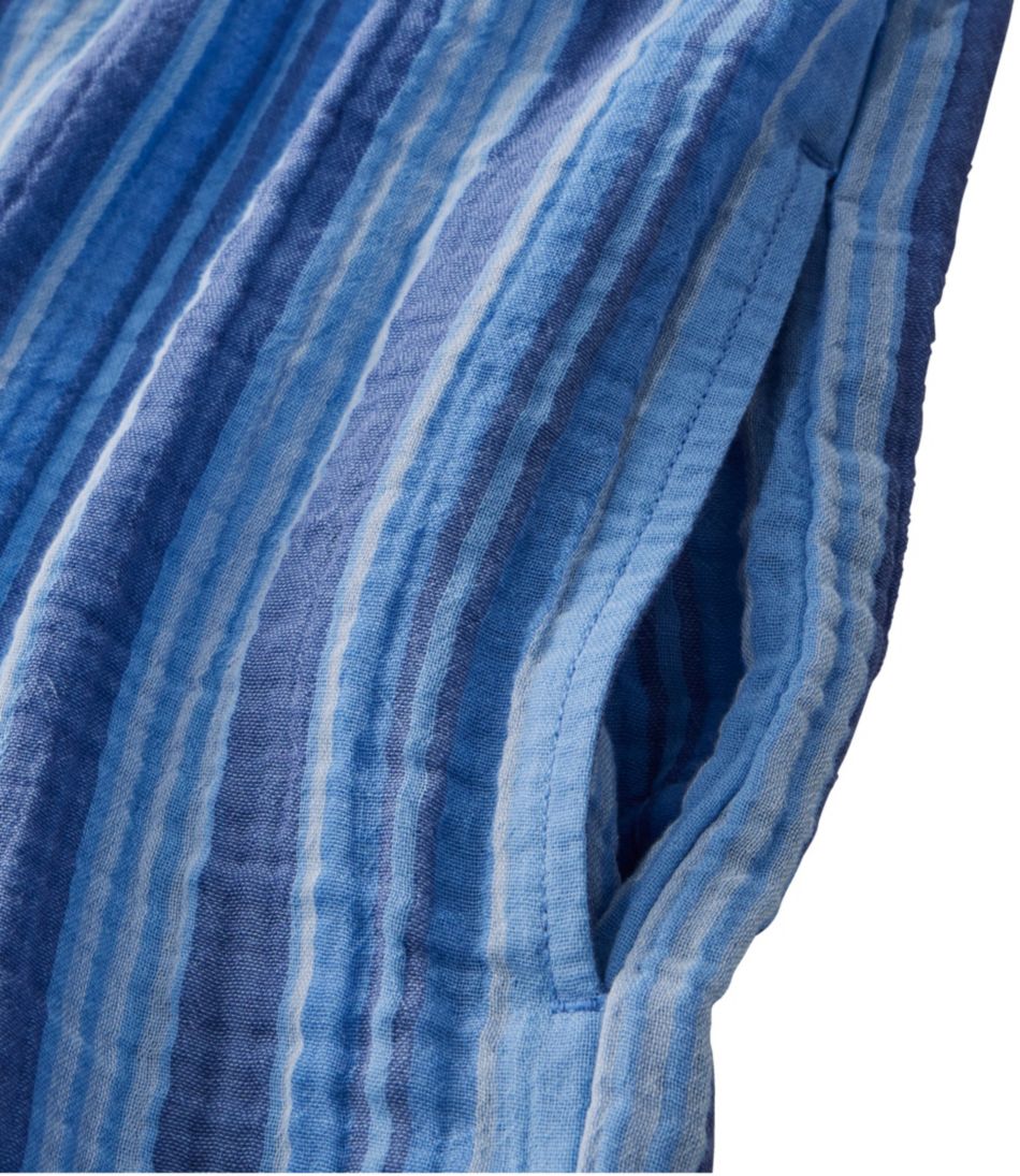 Women's Cloud Gauze Short-Sleeve Shift Dress, Stripe | L.L.Bean on sale