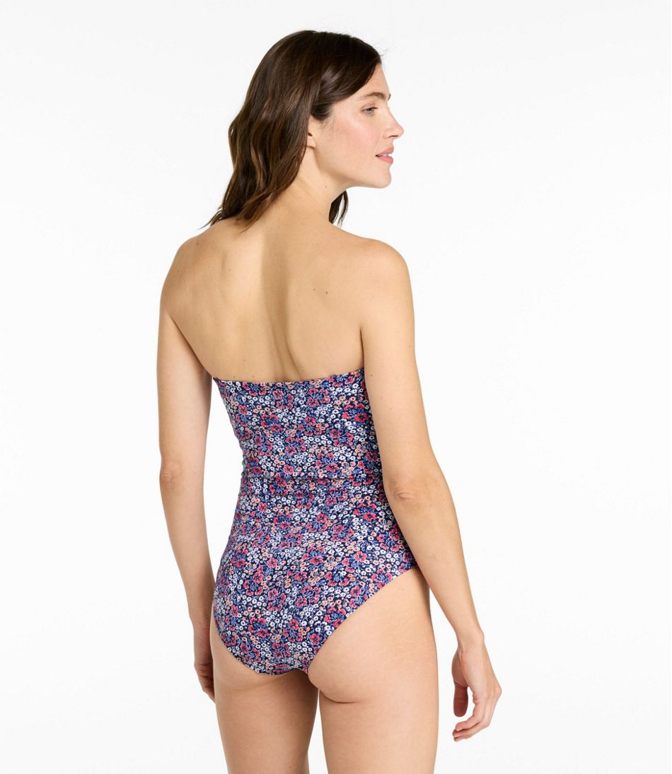 Women's Coastal Essentials Swimwear, Bandeau Tanksuit Print | L.L.Bean sale