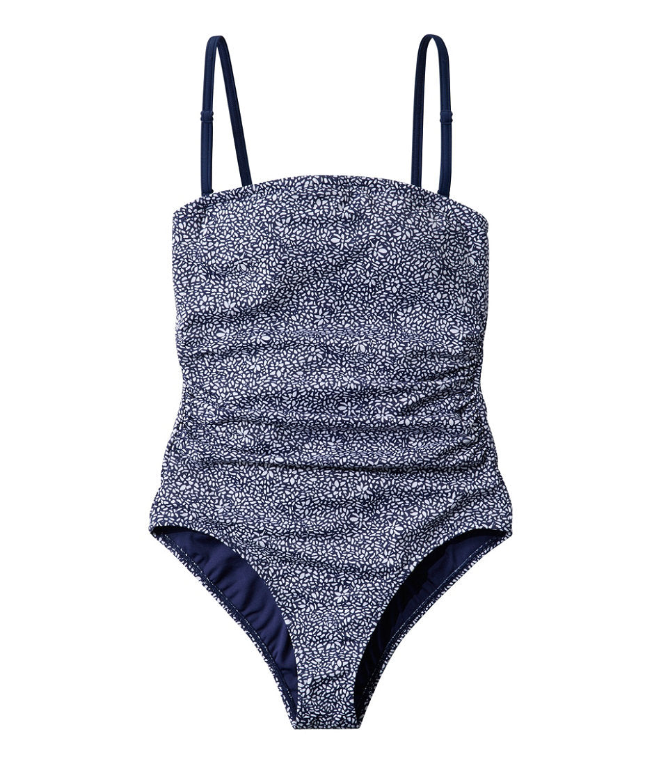 Women's Coastal Essentials Swimwear, Bandeau Tanksuit Print | L.L.Bean sale