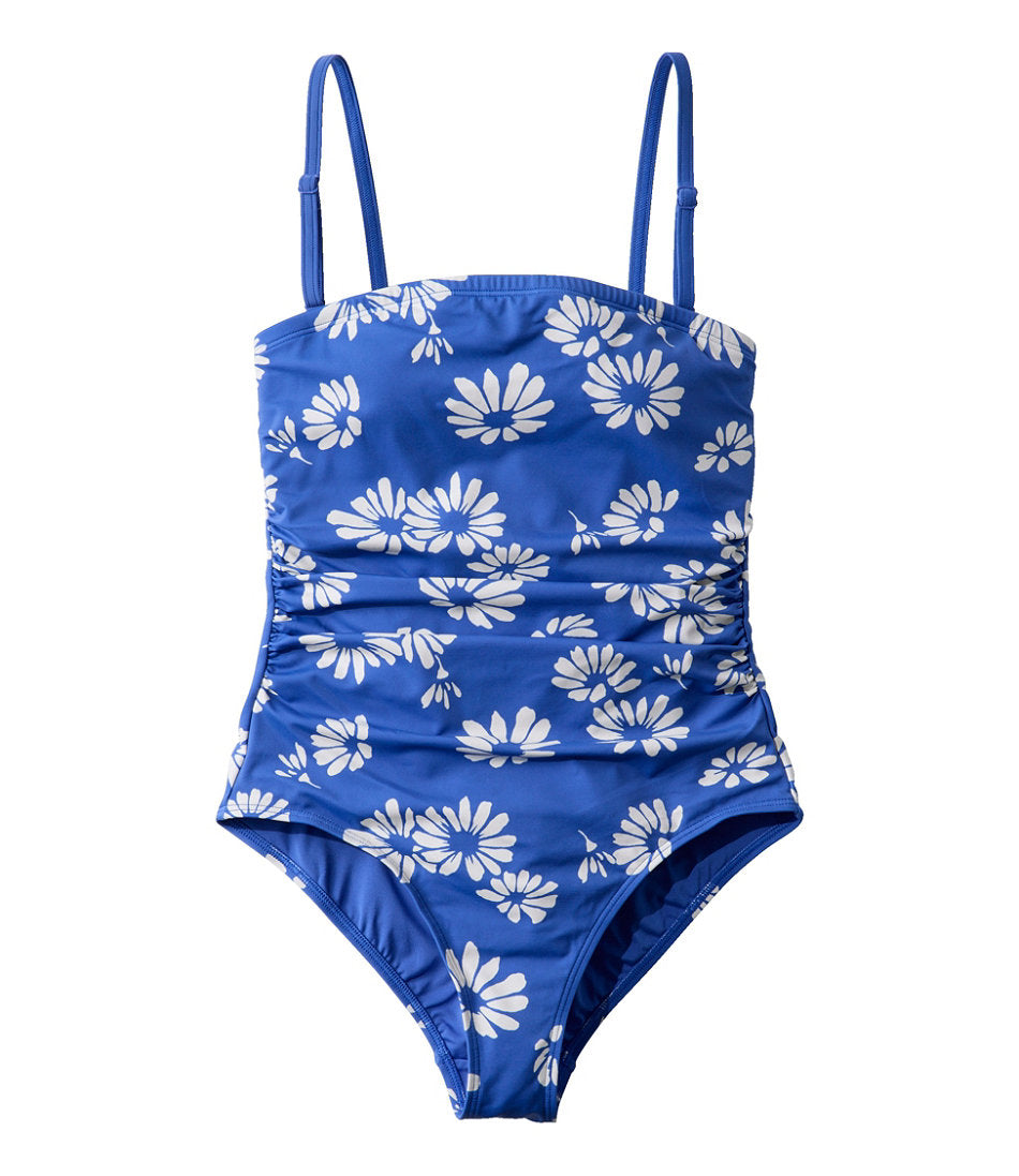 Women's Coastal Essentials Swimwear, Bandeau Tanksuit Print | L.L.Bean sale