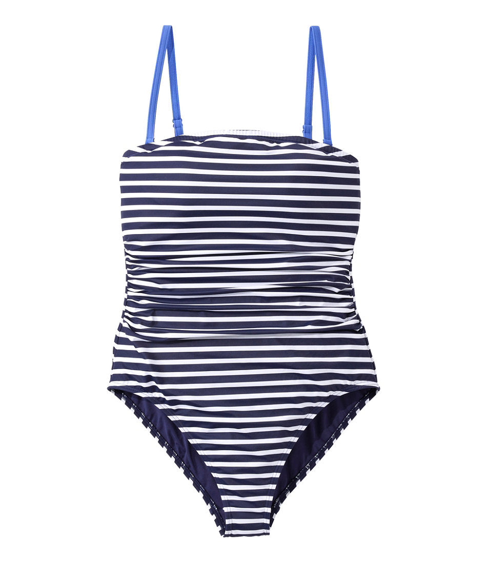 Women's Coastal Essentials Swimwear, Bandeau Tanksuit Print | L.L.Bean sale