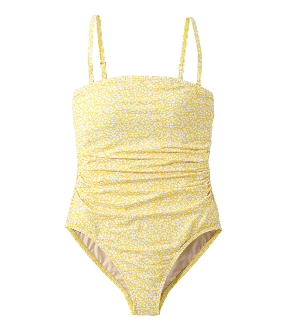 Women's Coastal Essentials Swimwear, Bandeau Tanksuit Print | L.L.Bean sale
