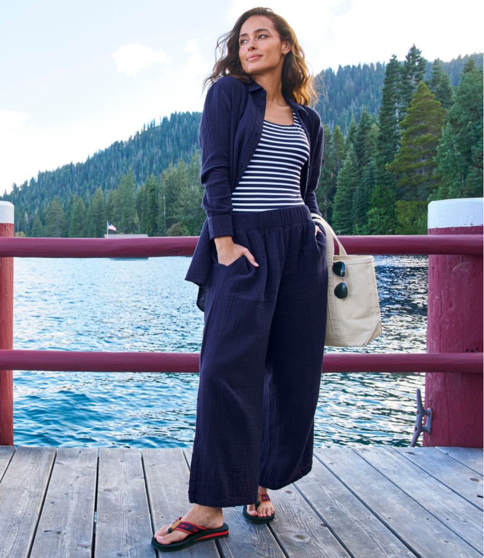 Women's Cloud Gauze Wide-Leg Pants | L.L.Bean near me