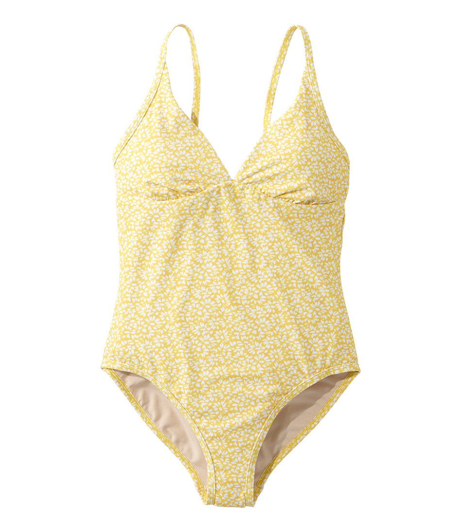 Women's Coastal Essentials Swimwear, V-Neck Tanksuit Print | L.L.Bean outlet