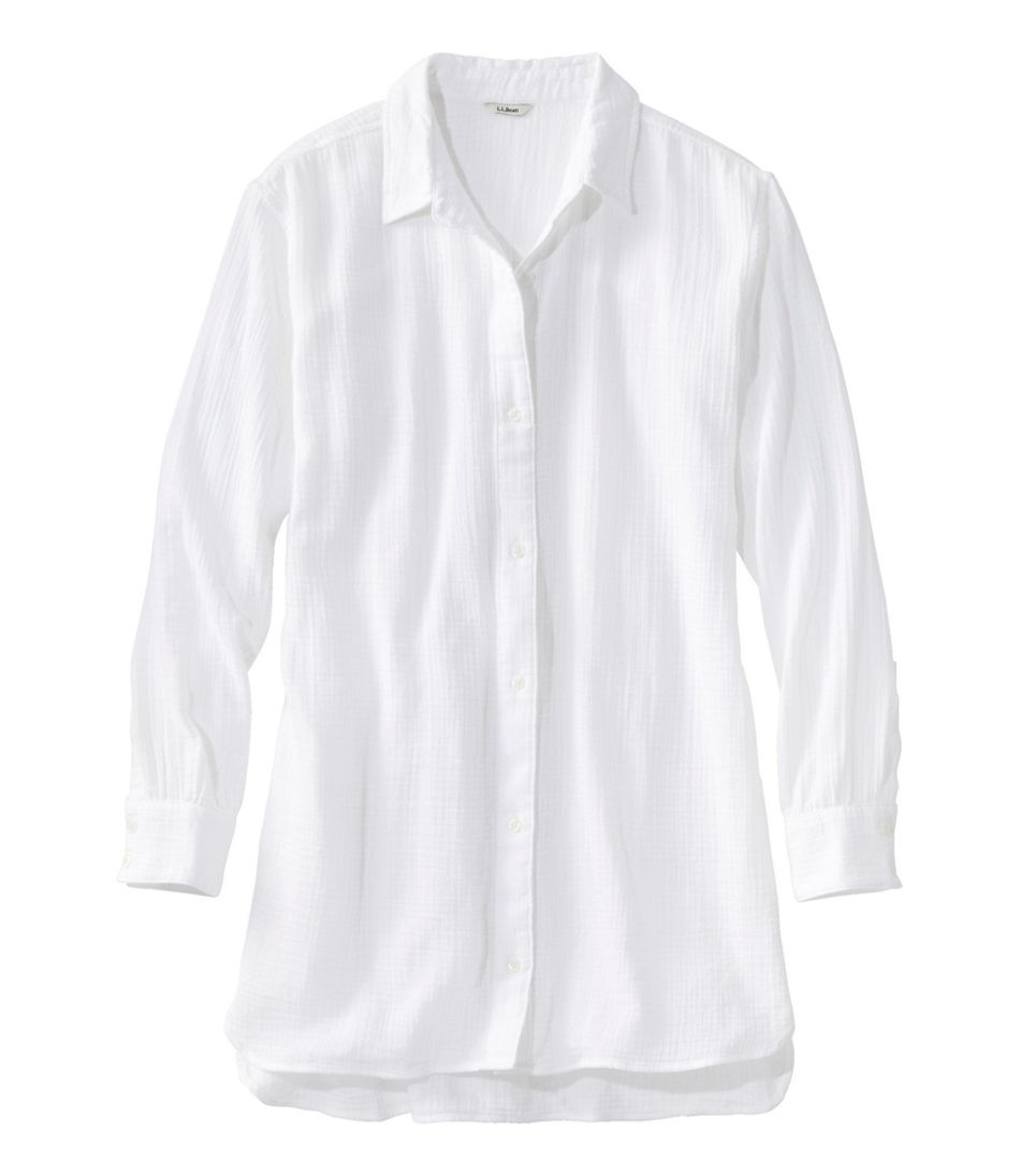 Women's Cloud Gauze Cover-Up Shirt | L.L.Bean for sale