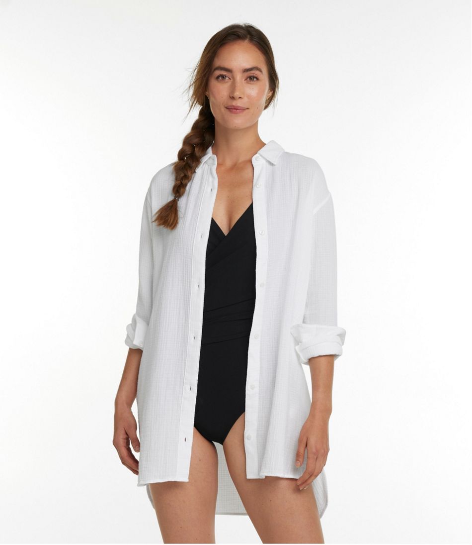 Women's Cloud Gauze Cover-Up Shirt | L.L.Bean for sale