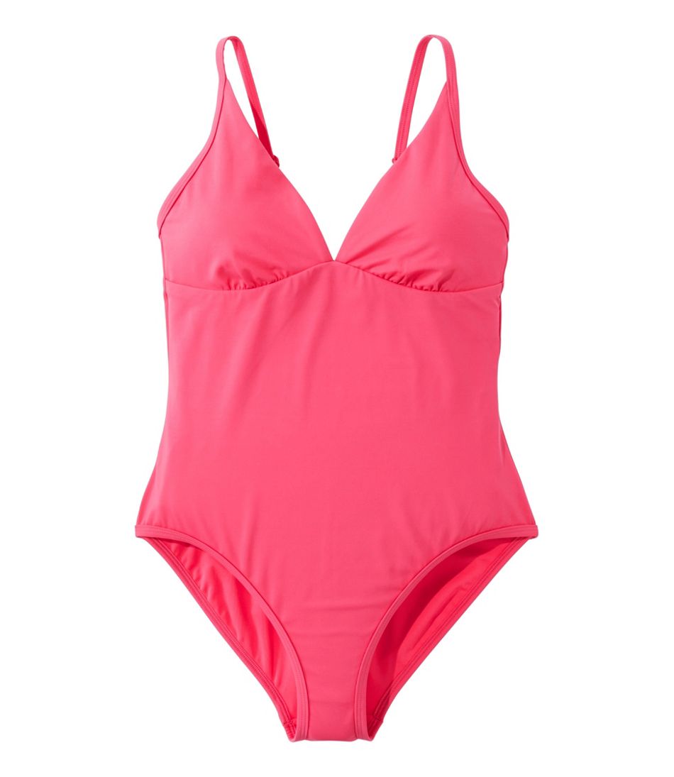 Women's Coastal Essentials Swimwear, V-Neck Tanksuit | L.L.Bean near me