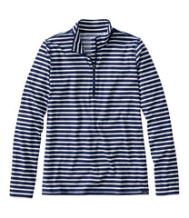 Women's SunSmart® UPF 50+ Sun Shirt, Quarter-Zip Stripe | L.L.Bean online