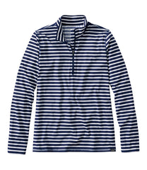 Women's SunSmart® UPF 50+ Sun Shirt, Quarter-Zip Stripe | L.L.Bean online