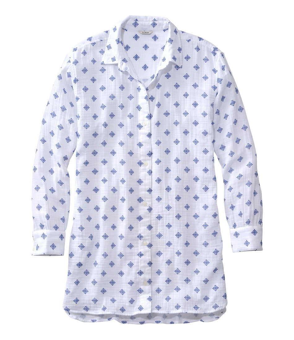 Women's Cloud Gauze Cover-Up Shirt, Stripe | L.L.Bean for sale