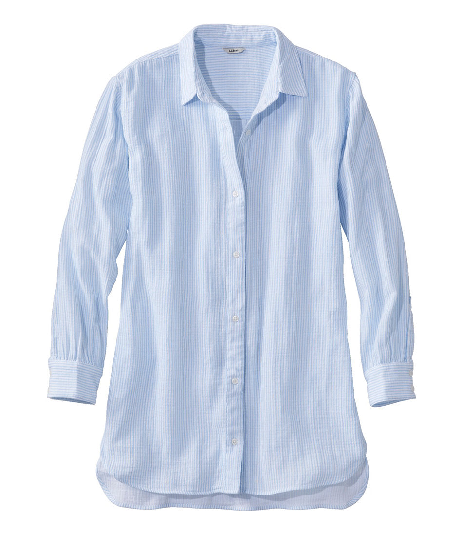 Women's Cloud Gauze Cover-Up Shirt, Stripe | L.L.Bean for sale