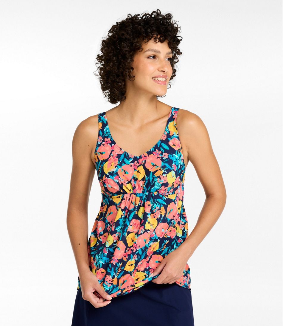 Women's Shaping Swimwear, Soft-Drape Tankini Top Print | L.L.Bean discount